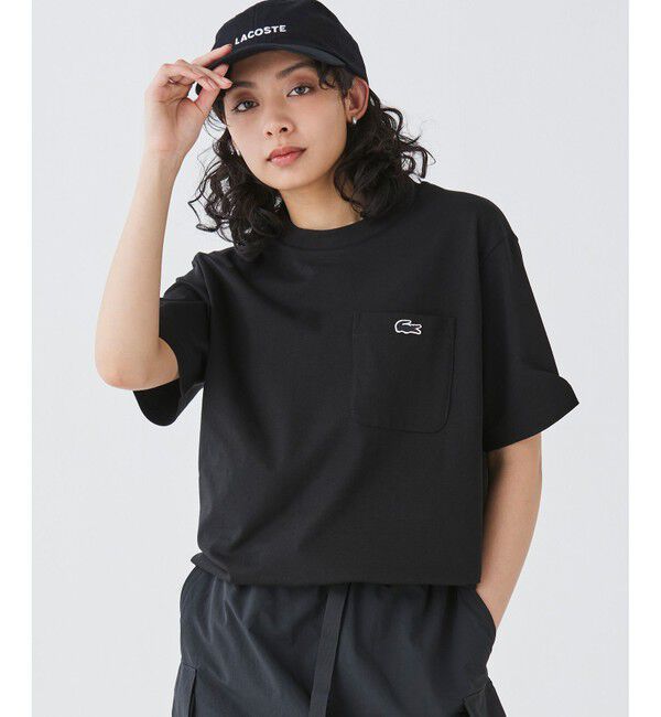 LACOSTE「アウトラインクロックポケット半袖Tシャツ」|Tシャツ・カットソー|