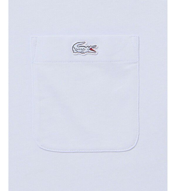 LACOSTE「アウトラインクロックポケット半袖Tシャツ」|Tシャツ・カットソー|
