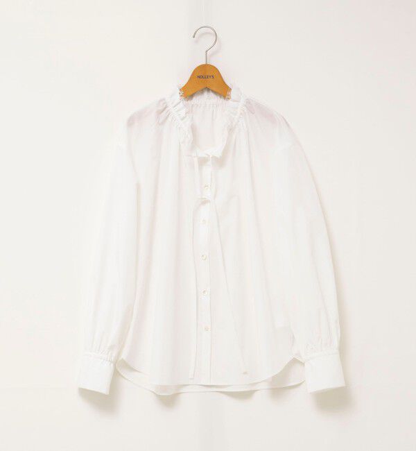 NOLLEY'S「ウォッシャブルフリル襟ブラウス」|シャツ・ブラウス|