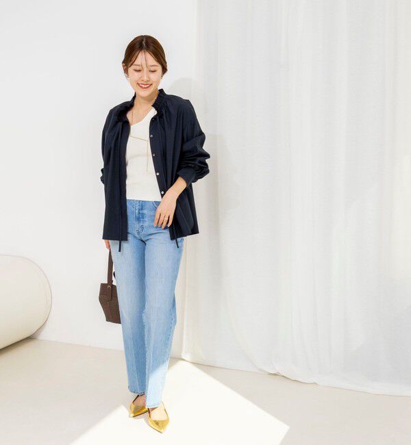 NOLLEY'S「ウォッシャブルフリル襟ブラウス」|シャツ・ブラウス|