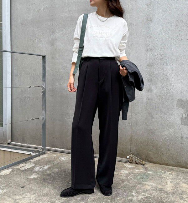 fredy emue「ワントーンロゴロンTシャツ」|Tシャツ・カットソー|