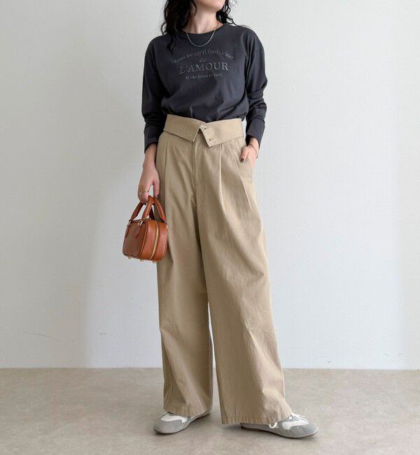 fredy emue「ワントーンロゴロンTシャツ」|Tシャツ・カットソー|