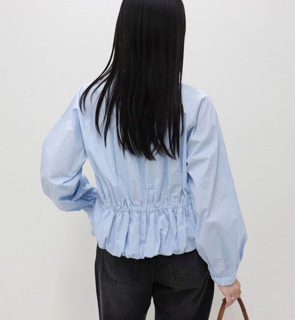 fredy emue「クロップドバルーン前開きブラウス」|シャツ・ブラウス|