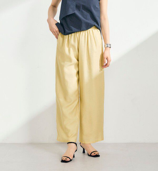 fredy emue「【接触冷感】ドライタンブラーセミワイドイージーパンツ」|チノ|