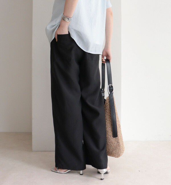 fredy emue「【接触冷感】ドライタンブラーセミワイドイージーパンツ」|チノ|