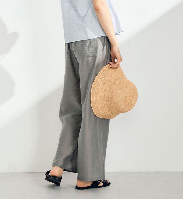 fredy emue「【接触冷感】ドライタンブラーセミワイドイージーパンツ」|チノ|