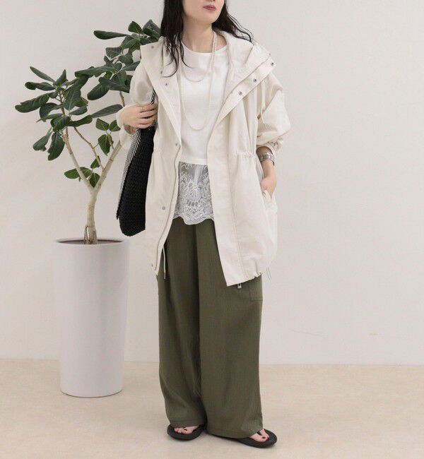 fredy emue「ナイロンミディ丈フードブルゾン」|ブルゾン・スタジャン|