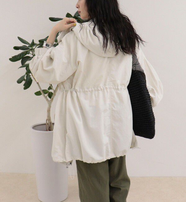 fredy emue「ナイロンミディ丈フードブルゾン」|ブルゾン・スタジャン|