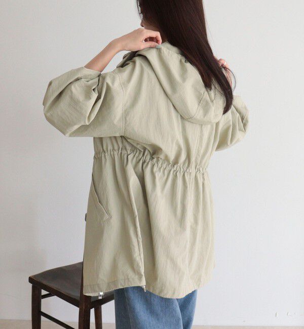 fredy emue「ナイロンミディ丈フードブルゾン」|ブルゾン・スタジャン|