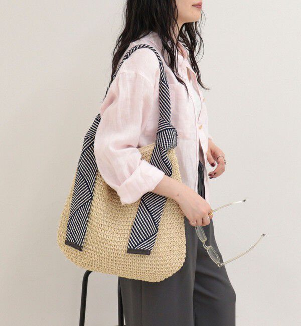 fredy emue「ラメテープワンハンドルトートバッグ」|トートバッグ|ベージュ系その他