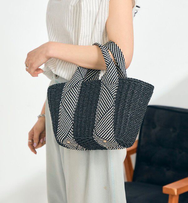 fredy emue「ラメテープハンドルカゴバッグ」|かごバッグ|