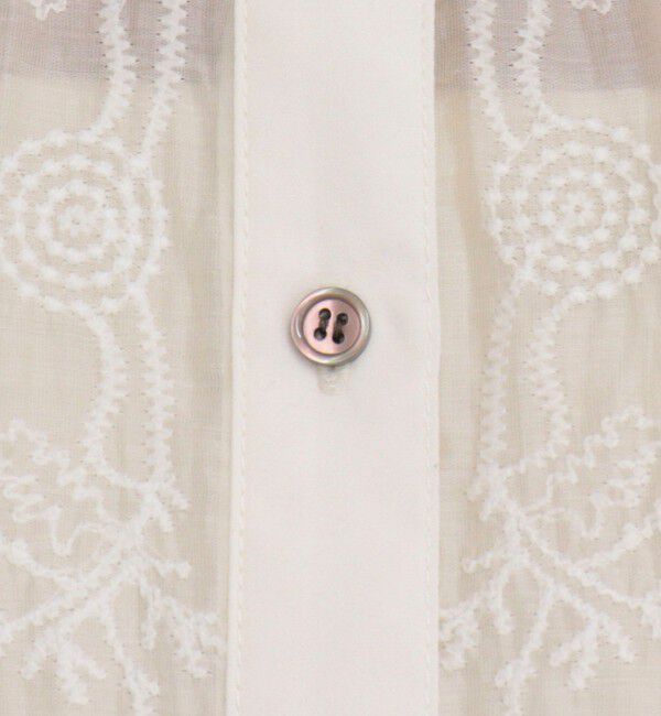fredy emue「刺しゅうレースフレンチスリーブブラウス」|シャツ・ブラウス|