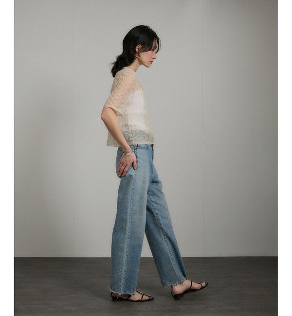 SALON adam et rope'「シアーレースハーフスリーブ2WAYカーディガン」|カーディガン|