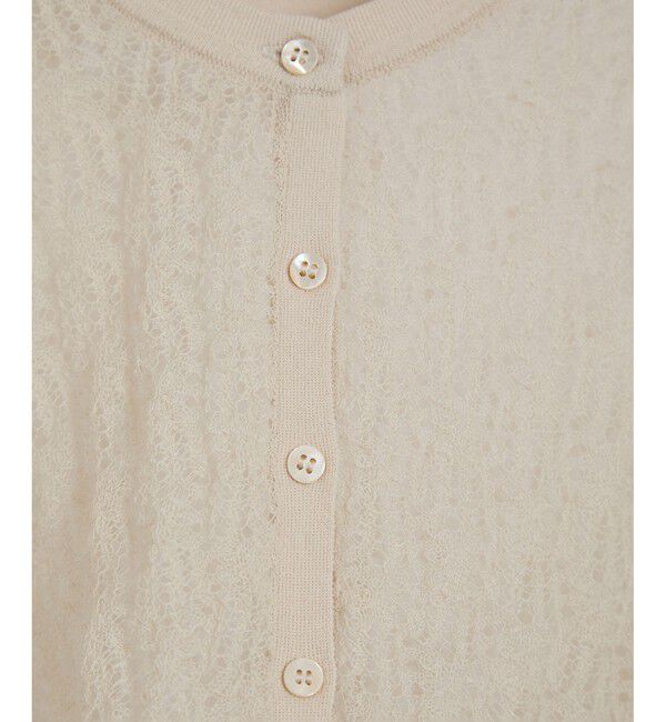 SALON adam et rope'「シアーレースハーフスリーブ2WAYカーディガン」|カーディガン|