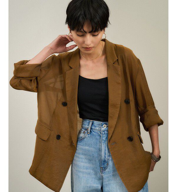 SALON adam et rope'「シアーリライムテーラードジャケット」|テーラードジャケット|