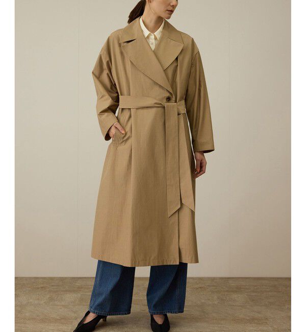 ROPE「【軽量】コットンポプリン スプリングコート」|トレンチコート|