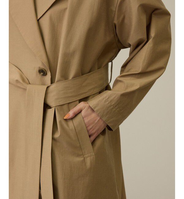 ROPE「【軽量】コットンポプリン スプリングコート」|トレンチコート|