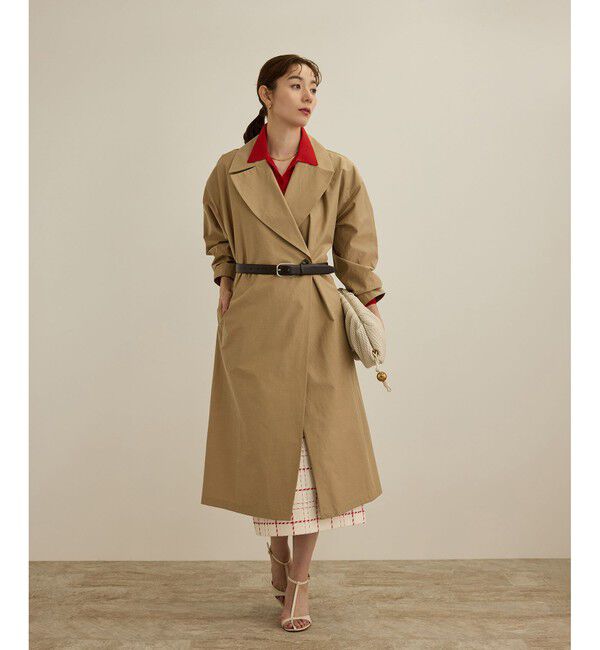 ROPE「【軽量】コットンポプリン スプリングコート」|トレンチコート|