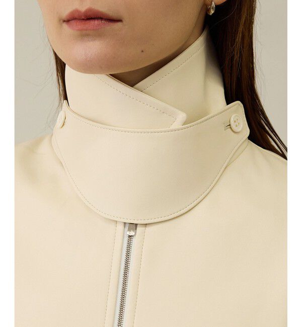 ROPE「シンセティックレザーブルゾン」|ブルゾン・スタジャン|