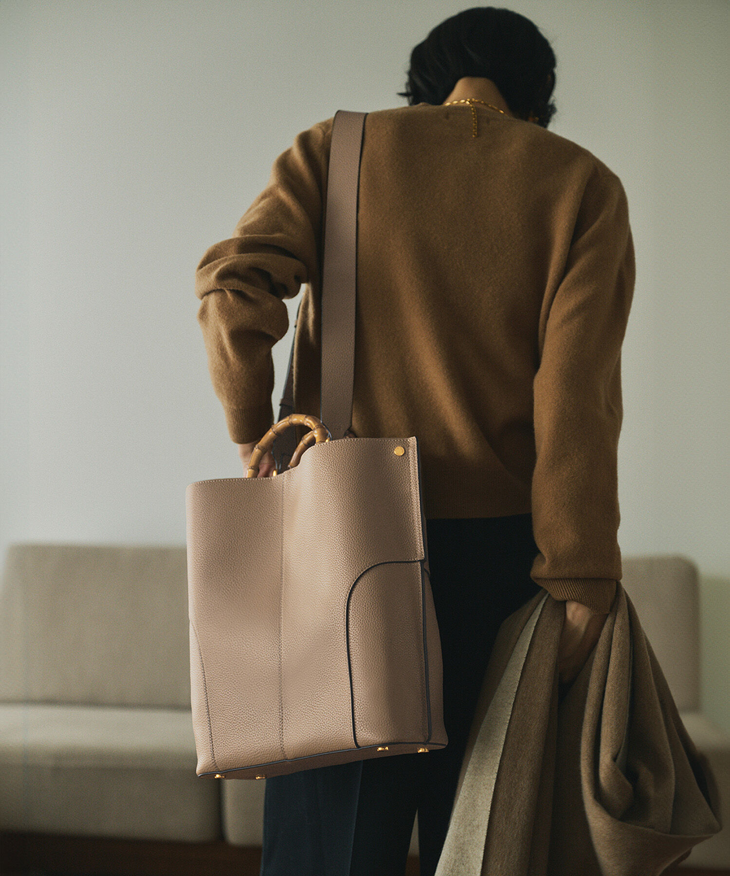 ROPE「【E'POR】BAMBOO BAG Large【通勤】【A4対応】【25AW】」|トートバッグ|