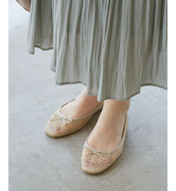 ROPE PICNIC PASSAGE「【AIRina/エアリーナ】軽くてやわらかいシアーグリッターバレエシューズ」|バレエシューズ|