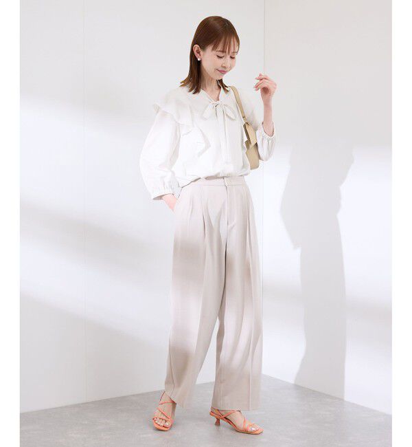 Rope&rsquo;Picnic「ラッフルリボンデザインシャツ」|シャツ・ブラウス|