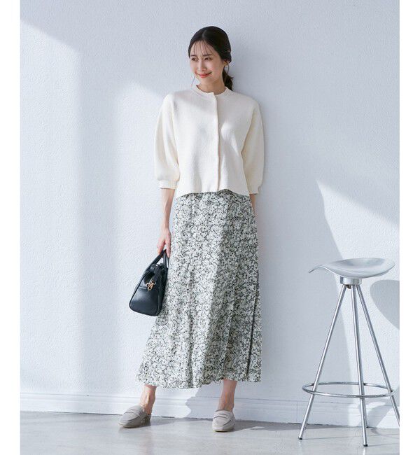 Rope&rsquo;Picnic「【emur/エミュール】マーガレット柄ナロースカート」|スカート|