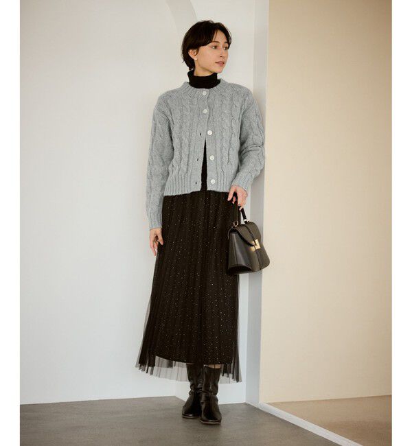 Rope&rsquo;Picnic「ケーブルニットカーディガン」|カーディガン|