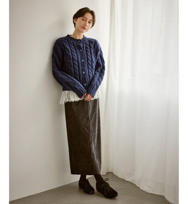 Rope&rsquo;Picnic「ケーブルニットカーディガン」|カーディガン|