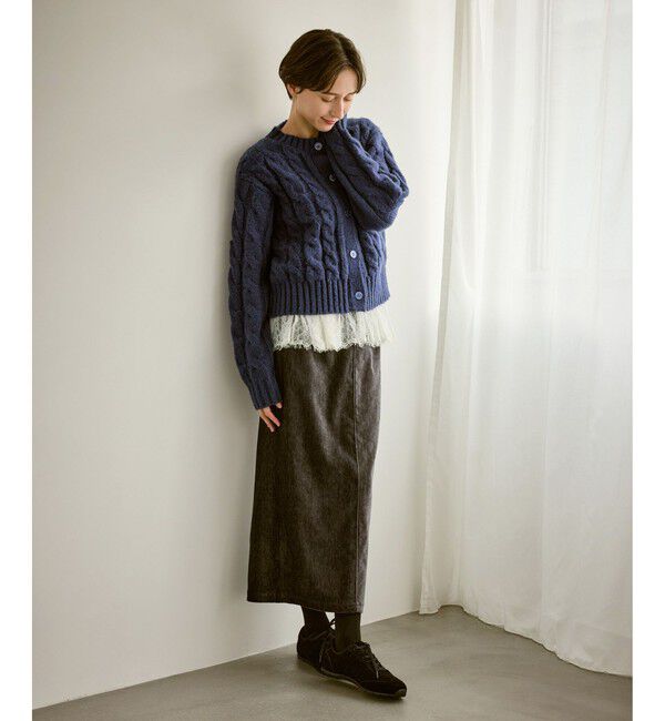 Rope&rsquo;Picnic「ケーブルニットカーディガン」|カーディガン|