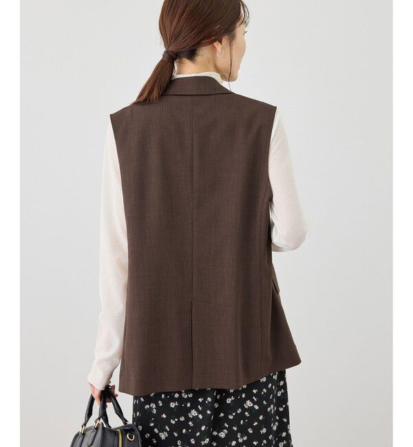 Rope&rsquo;Picnic「カナパ スリーブレスジレ/セットアップ対応・UV・抗菌防臭・接触冷感」|ベスト・ジレ|