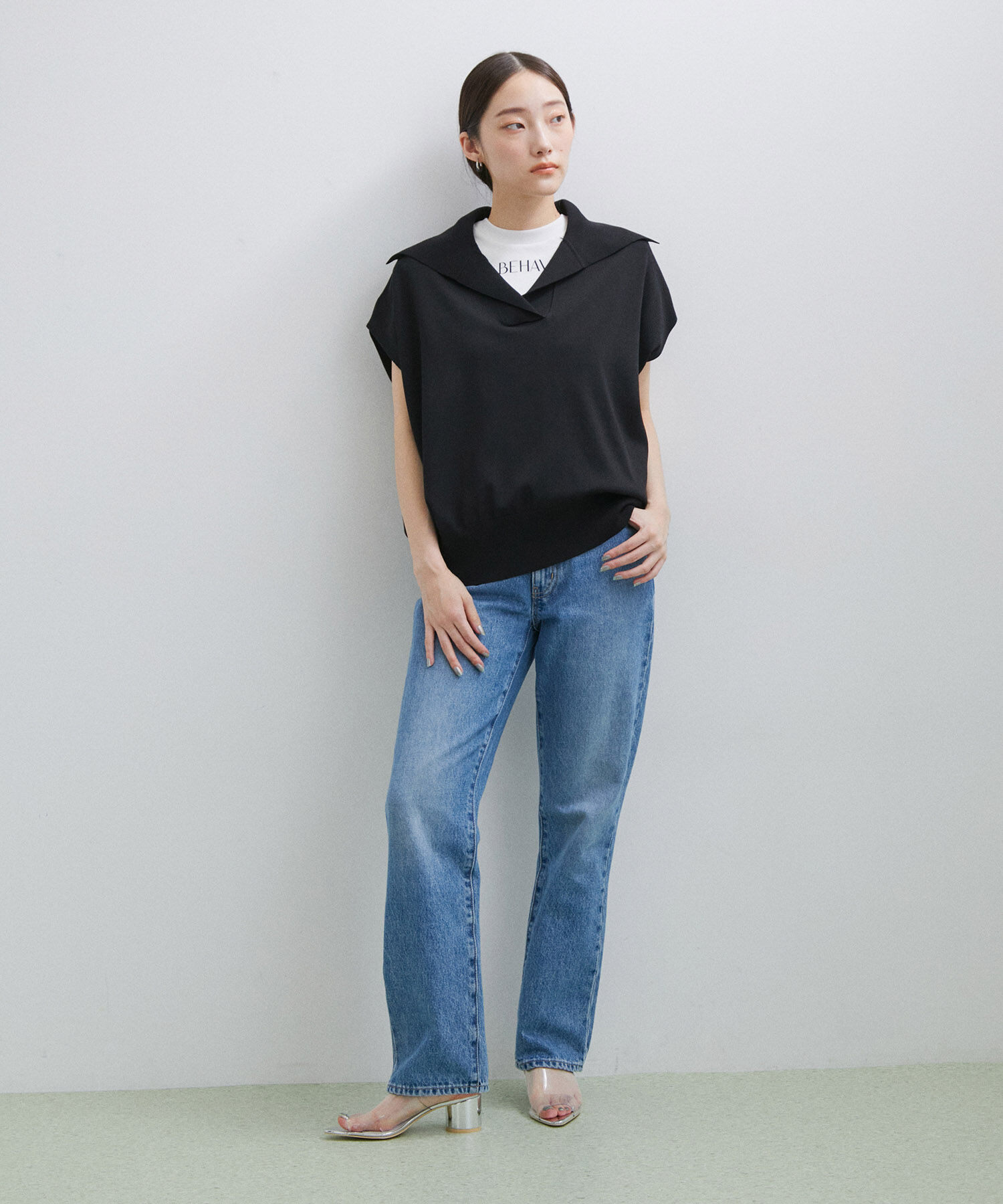 ADAM ET ROPE'「クリアミュール」|サンダル|