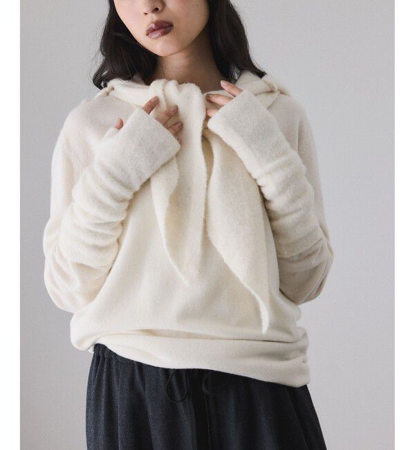 ADAM ET ROPE'「BASOLマフラーニットキャップ＆アームウォーマー」|マフラー|