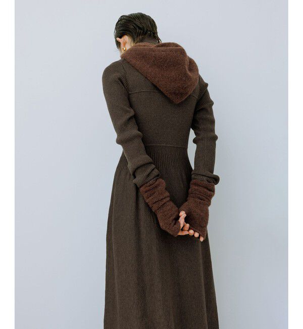 ADAM ET ROPE'「BASOLマフラーニットキャップ＆アームウォーマー」|マフラー|