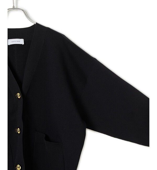 ADAM ET ROPE'「【サステナブル】ロゴボタンミドルカーディガン」|カーディガン|