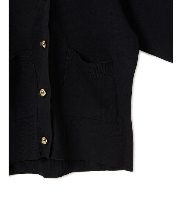 ADAM ET ROPE'「【サステナブル】ロゴボタンミドルカーディガン」|カーディガン|