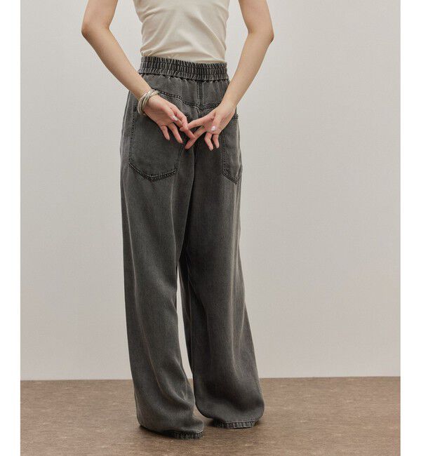 ADAM ET ROPE'「ライトデニムイージーパンツ」|デニム|