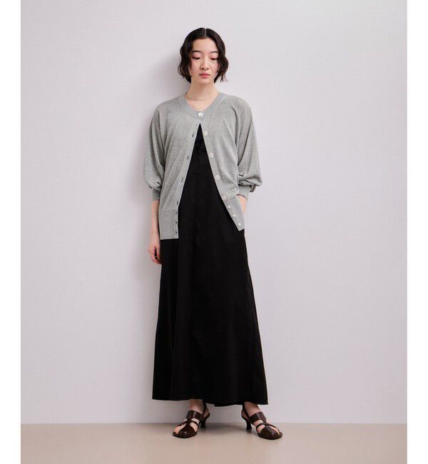 ADAM ET ROPE'「【WEB限定】シアークルーネックカーディガン」|カーディガン|