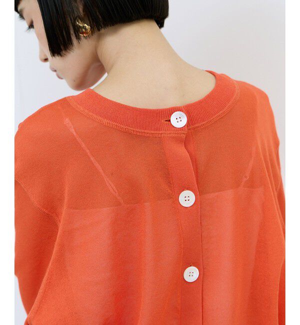 ADAM ET ROPE'「【WEB限定】シアークルーネックカーディガン」|カーディガン|