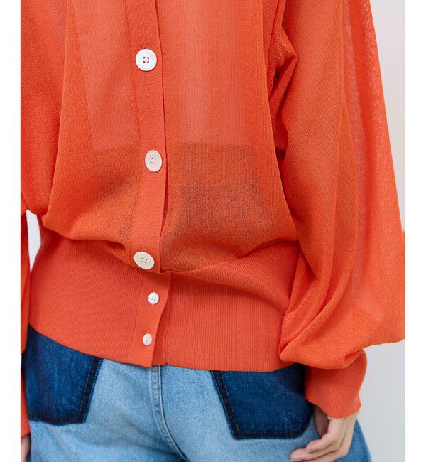 ADAM ET ROPE'「【WEB限定】シアークルーネックカーディガン」|カーディガン|