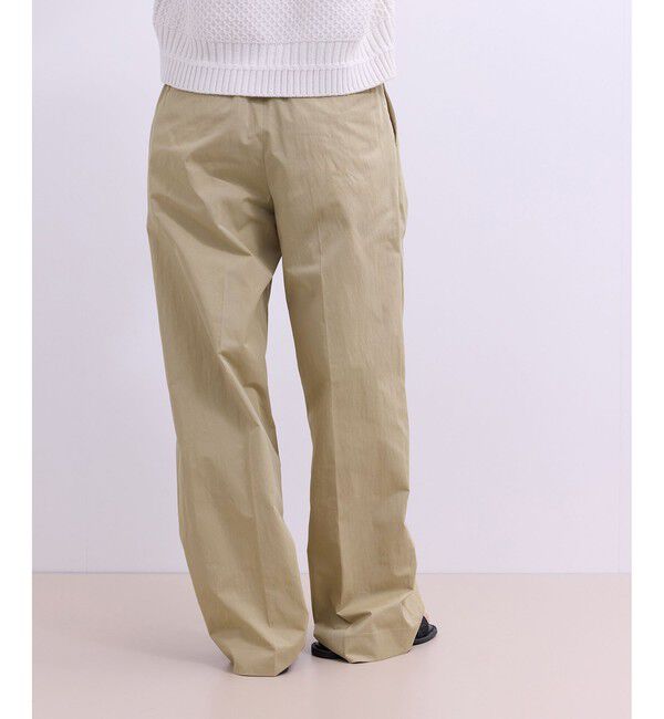 ADAM ET ROPE'「【WEB限定】ワイドレッグトラウザーパンツ」|チノ|