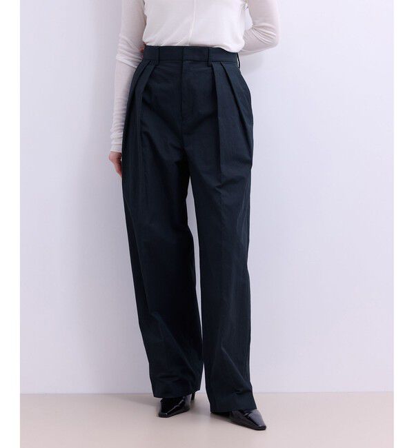 ADAM ET ROPE'「【WEB限定】ワイドレッグトラウザーパンツ」|チノ|