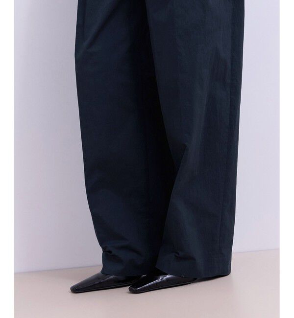 ADAM ET ROPE'「【WEB限定】ワイドレッグトラウザーパンツ」|チノ|