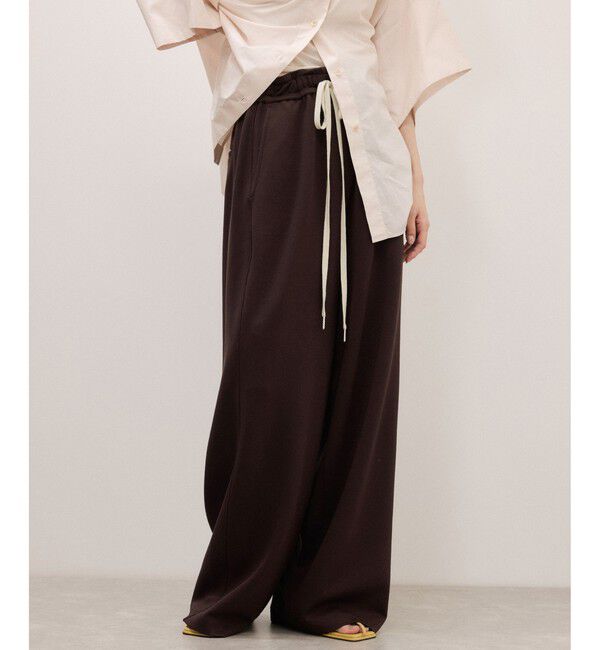 ADAM ET ROPE'「【サステナブル】UNSEENジャージパンツ」|チノ|ブラウン(20)