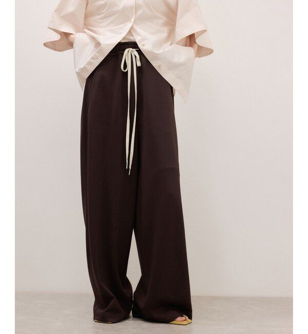 ADAM ET ROPE'「【サステナブル】UNSEENジャージパンツ」|チノ|