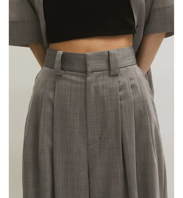 ADAM ET ROPE'「TWシアートロタックパンツ/接触冷感/防シワ」|スラックス|