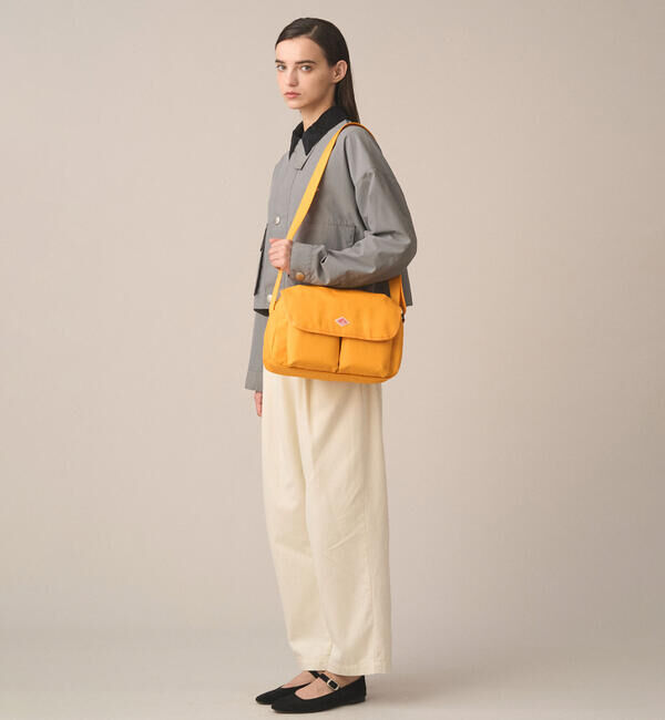 DANTON「DANTON | キャンバスショルダーバッグ OBERKAMPF UNISEX」|ショルダー・メッセンジャー|YELLOW