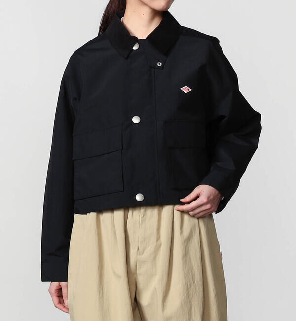 DANTON「DANTON | ナイロンタフタ ショートジャケット WOMEN」|その他|BLACK