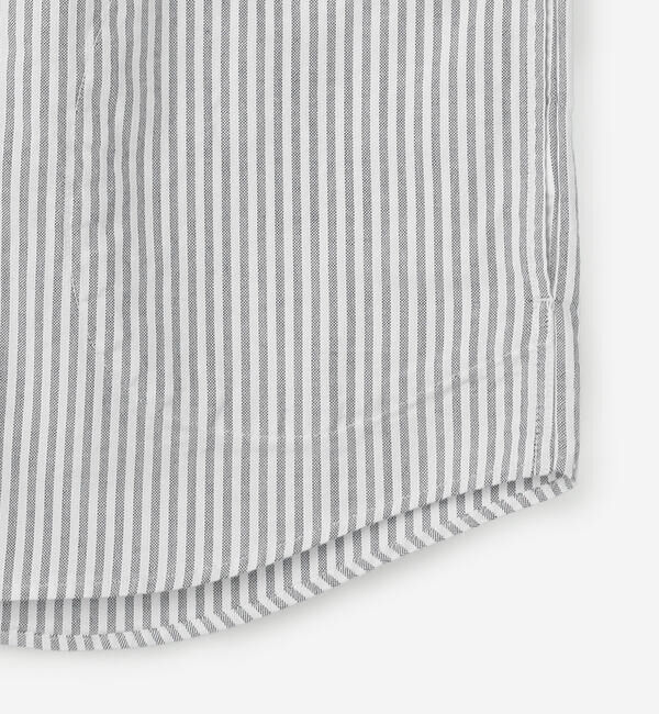 DANTON「DANTON | オックスフォード バンドカラーシャツ STRIPE WOMEN」|シャツ・ブラウス|