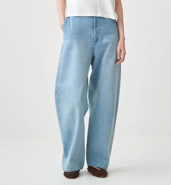 ORCIVAL「ORCIVAL | コットンドライツイル ワイドカーブパンツ WOMEN」|デニム|DENIM